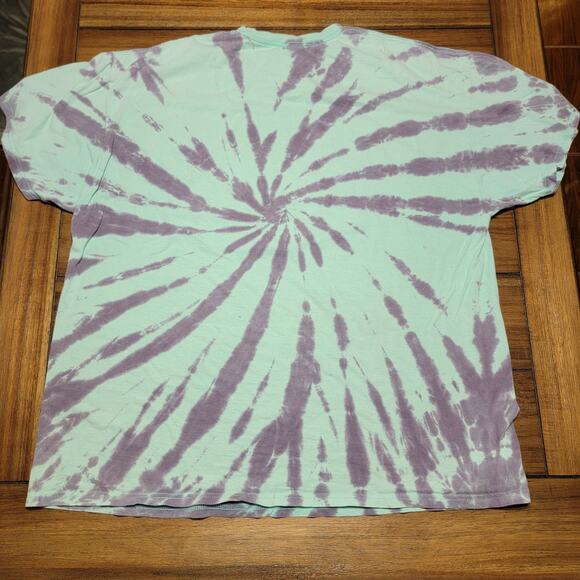 Buc-ee's Teal & Purple Tie-Dye "Beaver Believer" Tee - 2X - Picture 4 of 5
